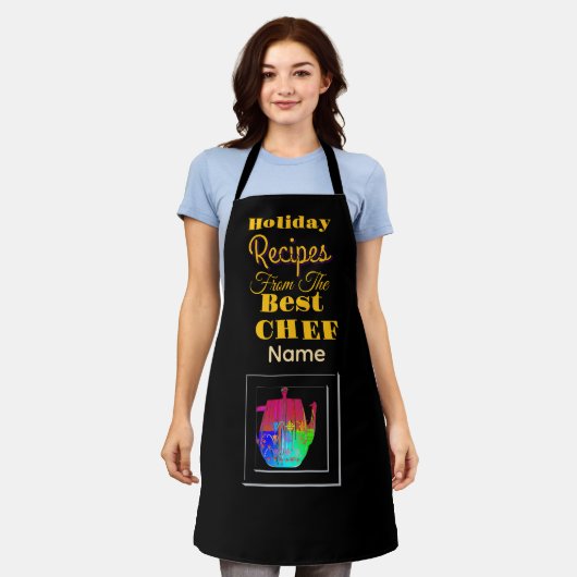 Recipes From The Best Chef Coffee Pot Black  エプロン (着用した状態)
