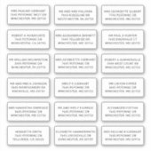 Recipient Name 18 Shipping Address Labels シール (正面)