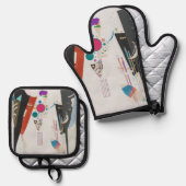 Reciprocal Agreement, Kandinsky, Abstract Art 鍋つかみ&鍋敷きセット (正面/裏面)