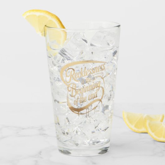 Recklessness Is the Beginning of the End タンブラーグラス (アイス正面)