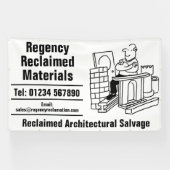 Reclaimed Materials Architectural Salvage 横断幕 (横)