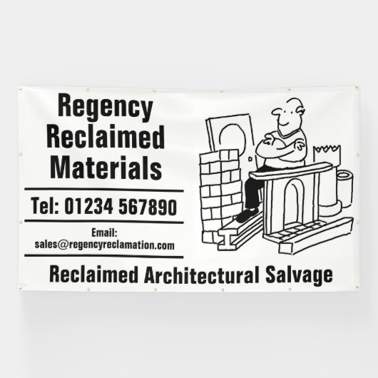 Reclaimed Materials Architectural Salvage 横断幕 (横)