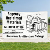 Reclaimed Materials Architectural Salvage 横断幕 (外側)