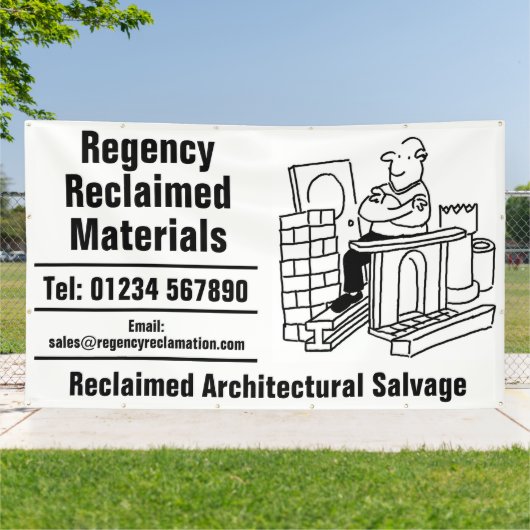 Reclaimed Materials Architectural Salvage 横断幕 (外側)