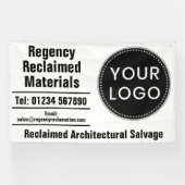 Reclaimed Materials Architectural Salvage & Logo 横断幕 (横)