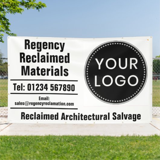 Reclaimed Materials Architectural Salvage & Logo 横断幕 (外側)