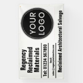 Reclaimed Materials Architectural Salvage & Logo 横断幕 (縦)