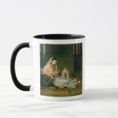Reclining 1789年イスラム教の女性(キャンバスの油) マグカップ (左)