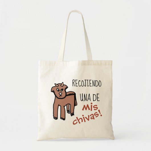 Recoge tus chivas y the vas tote bag トートバッグ (正面)