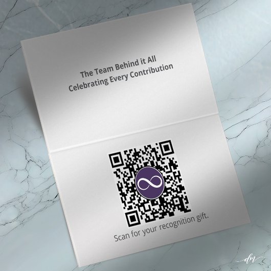 Recognition Event Gift Card | Editable QR Template 名刺