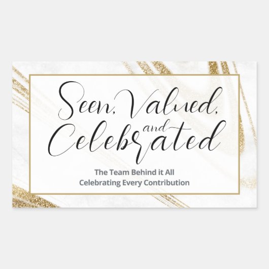 Recognition Event Sticker 長方形シール (正面)