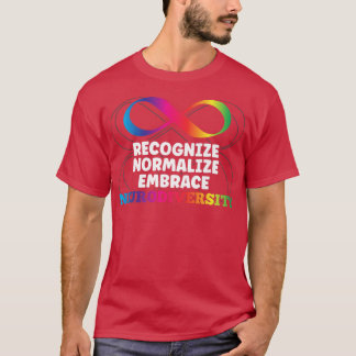 Recognize Normalize Embrace Neurodiversity ADHD Aw Tシャツ