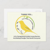 Recognizing Invisible Access Barriers ポストカード (正面/裏面)