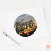 Recon LRRP LRPS Snipers Vietnam War ラウンドシール (封筒)