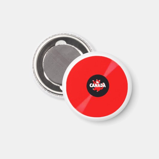 RECORD ALBUM RED マグネット (正面/裏面)