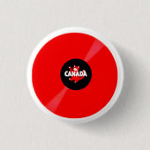 RECORD ALBUM RED 缶バッジ (正面)