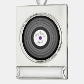 Record Design Banner Ornament シルバープレートバナーオーナメント (左)