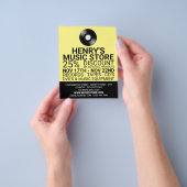 Record Logo, Music 広告 Store's チラシ (手)