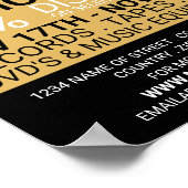 Record Logo, Music 広告 Store's ポスター (角)