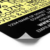 Record Logo, Music 広告 Store's ポスター (角)