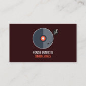 Record Playerロゴ、プロフェッショナルDJ 名刺 (正面)