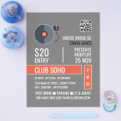 Record Playerロゴ、プロフェッショナルDJ 広告's チラシ (シングル)