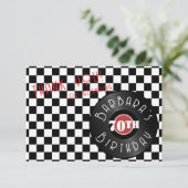 Record Player Rock N Roll Themed Birthday Party サンキューカード (スタンド正面)