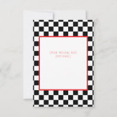 Record Player Rock N Roll Themed Birthday Party サンキューカード (裏面)