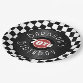 Record Player Rock N Roll Themed Birthday Party ペーパープレート (アングル)