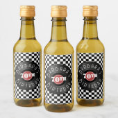 Record Player Rock N Roll Themed Birthday Party ワインラベル (ボトル)