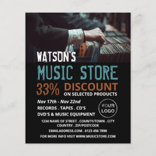 Record Select, Music Store Advertising チラシ