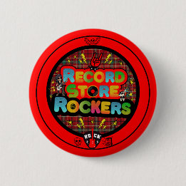 Record Store Rockers Button 缶バッジ