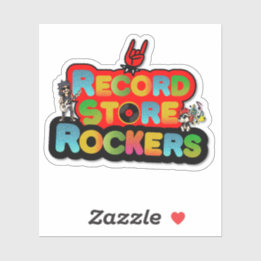 Record Store Team Logo Sticker シール