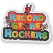 Record Store Team Logo Sticker シール (正面)