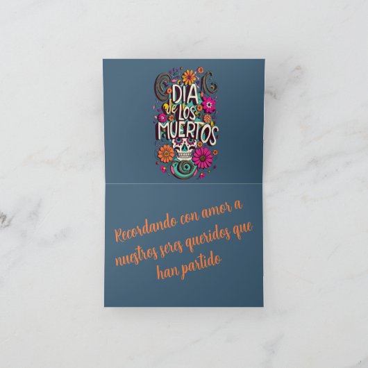 Recordando con amor a los seres queridos カード (内部)