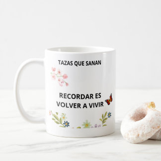 Recordar Es Vivir Taza Nostálgica frase コーヒーマグカップ