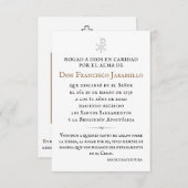 Recordatorioメモリアルカード (正面/裏面)