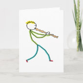 Recorder Playing Stickman カード (正面)