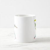 Recorder Playing Stickman コーヒーマグカップ (中央)