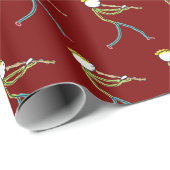 Recorder Playing Stickman ラッピングペーパー (ロールコーナー)