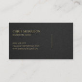 Recording Artist 名刺 (裏面)