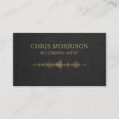 Recording Artist Black Gold QR Code 名刺 (正面)