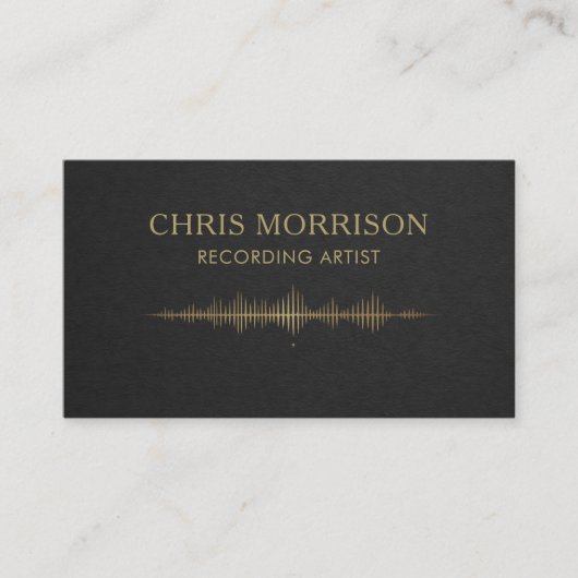 Recording Artist Black Gold QR Code 名刺 (正面)