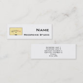 Recording Studio名刺 スキニー名刺 (正面/裏面)