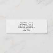 Recording Studio名刺 スキニー名刺 (裏面)