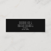 Recording Studio名刺 スキニー名刺 (裏面)