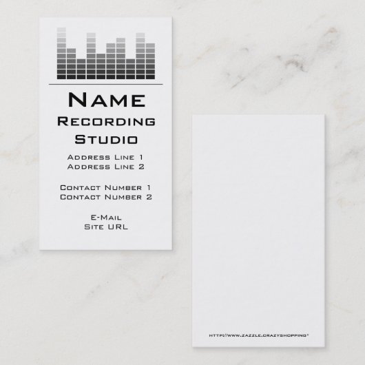 Recording Studio名刺 名刺 (正面/裏面)