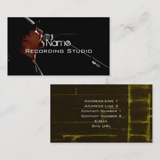 Recording Studio名刺 名刺 (正面/裏面)