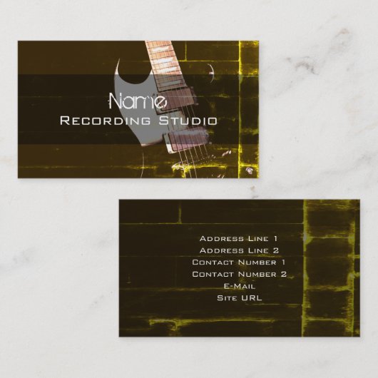 Recording Studio名刺 名刺 (正面/裏面)