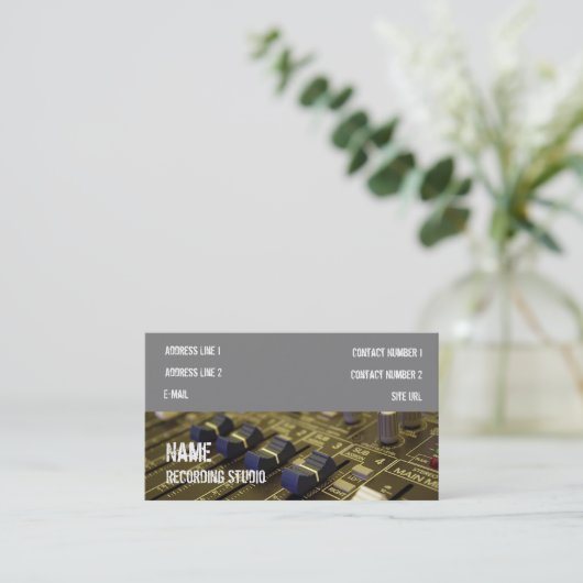 Recording Studio名刺 名刺 (スタンド正面)